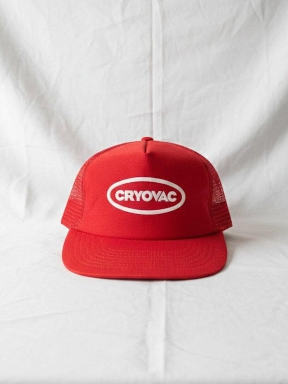 Cryovac Vintage Red Trucker Hat Cap Mens Unisex One Size